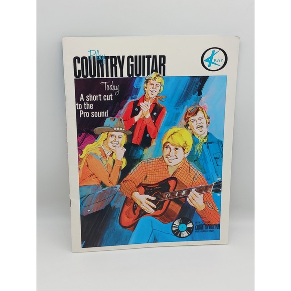 Vintage Kay Play Country Guitar Today w/ 33 Guitar Case Chord Book Learn to Play - Picture 2 of 14